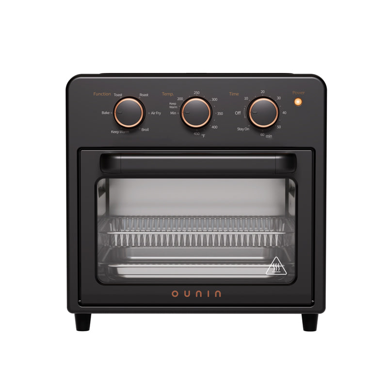OUNIN Air Fryer Oven (12in) Steam Infusion - Compact - 6-in-1