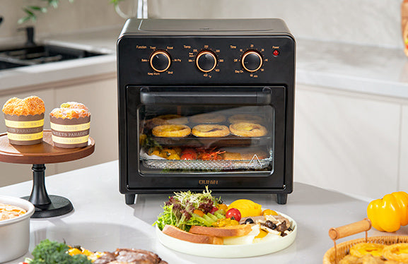 OUNIN Air Fryer Oven (12in) Steam Infusion - Compact - 6-in-1
