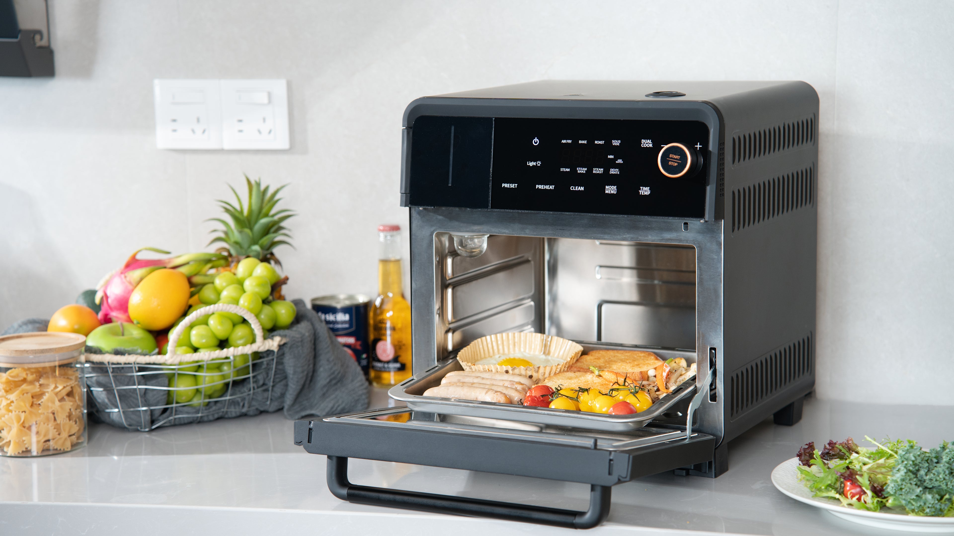 OUNIN Steam Combi Oven (18in) 10-in-1 Multi-function - 18qt Family Size - Self-cleaning