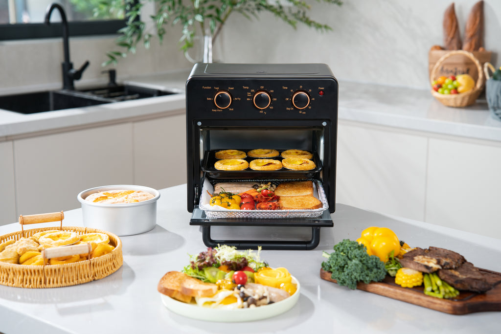 OUNIN Air Fryer Oven (12in) Steam Infusion - Compact - 6-in-1