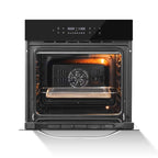Ounin 24" Built-In Electric Single Wall Oven, 2.7 Cu. ft. Stainless Steel Convection Oven with Air Fry & Rotisserie, 8 Functions